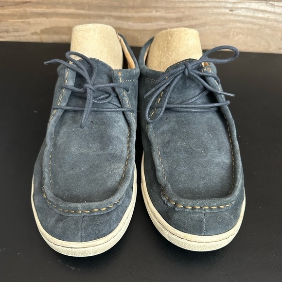 Born Men's Canning Sneaker Chukka Boot Size 10M Blue Suede Moc Toe Low Top - Picture 4 of 8